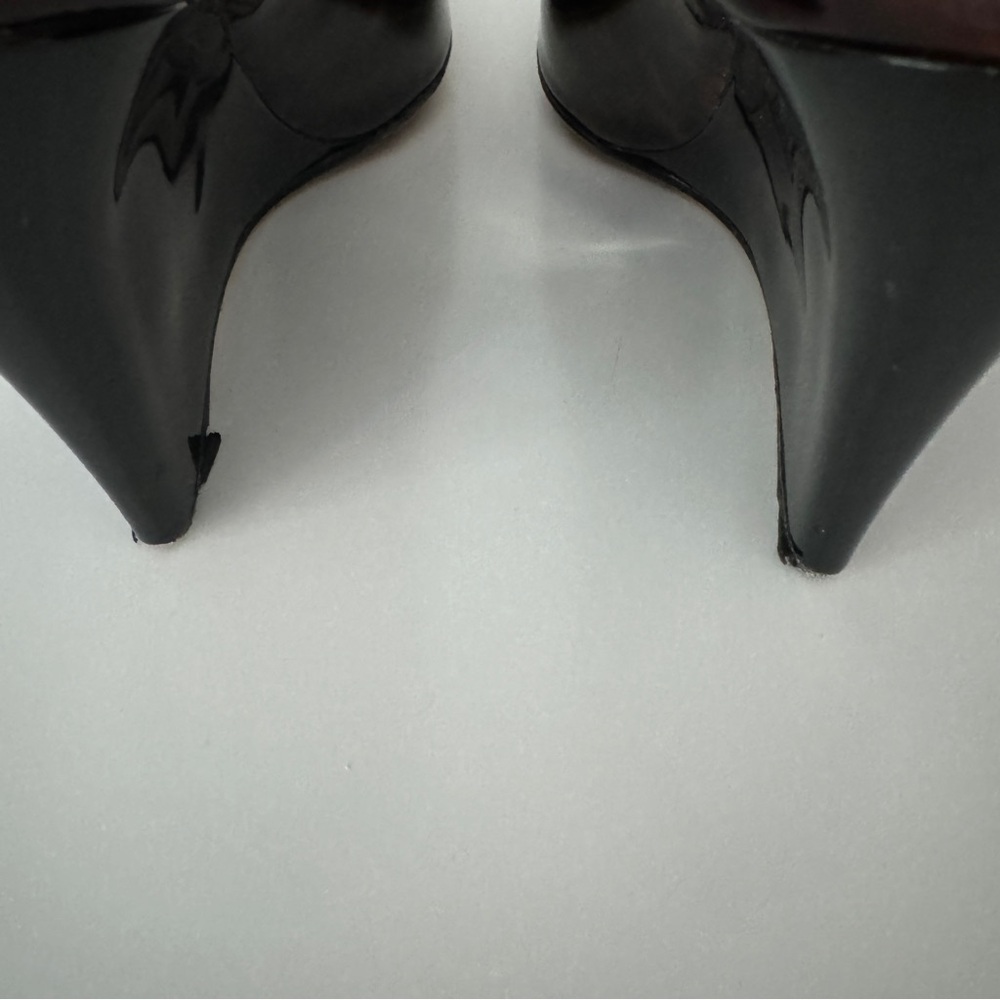 JIMMY CHOO | patent tortoise shell leather wedges SIZE 39 - WORN ONCE! - Picture 9 of 9